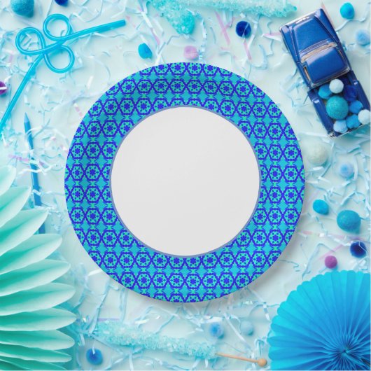 Fun Prints Blue Dinner Pappteller (Party)