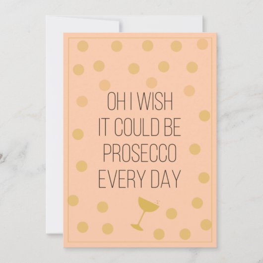 Fun Prosecco Jeden Tag Weihnachten (Vorderseite)