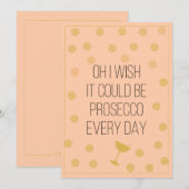 Fun Prosecco Jeden Tag Weihnachten (Vorne/Hinten)