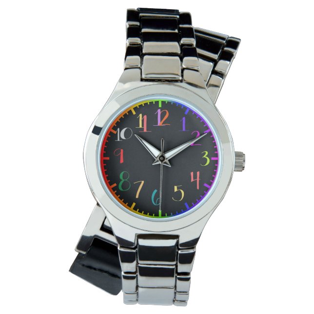 Fun psychedelic Style watch face Armbanduhr (Vorderseite)