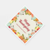 Fun Pumpkin Erntedank Dinner Napkins Serviette (Ecke)