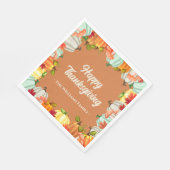 Fun Pumpkin Erntedank Dinner Napkins Serviette (Ecke)