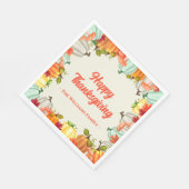 Fun Pumpkin Erntedank Dinner Napkins Serviette (Ecke)