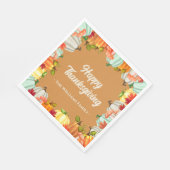 Fun Pumpkin Erntedank Dinner Napkins Serviette (Ecke)