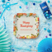 Fun Pumpkin Erntedank Dinner Paper Teller (Party)