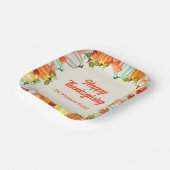 Fun Pumpkin Erntedank Dinner Paper Teller (Gewinkelt)