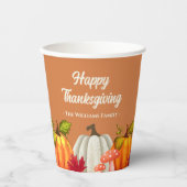 Fun Pumpkin Erntedank Paper Cups Pappbecher (Vorderseite)