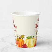 Fun Pumpkin Erntedank Paper Cups Pappbecher (Links)