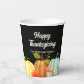 Fun Pumpkin Erntedank Paper Cups Pappbecher (Rückseite)
