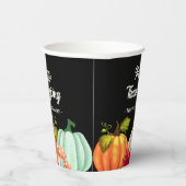 Fun Pumpkin Erntedank Paper Cups Pappbecher (Rechts)