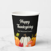 Fun Pumpkin Erntedank Paper Cups Pappbecher (Vorderseite)