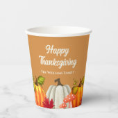 Fun Pumpkin Erntedank Paper Cups Pappbecher (Vorderseite)