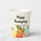 Fun Pumpkin Erntedank Pappbecher (Rückseite)