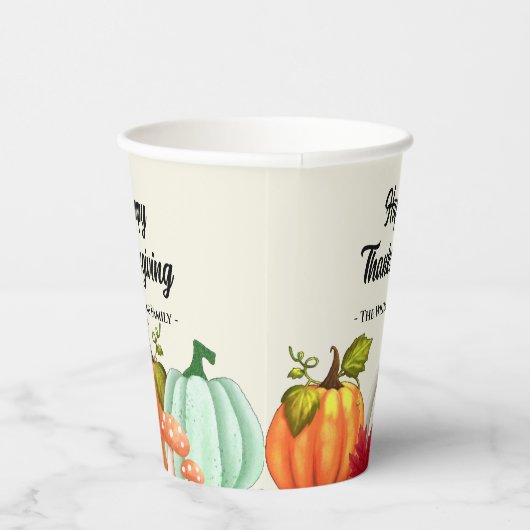 Fun Pumpkin Erntedank Pappbecher (Rechts)