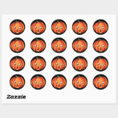 Fun Pumpkin Face für Halloween Fun Stickers (Blatt)