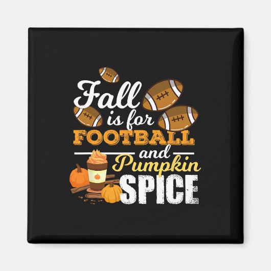 Fun Pumpkin Gewürzangebot Fall ist für Fußball Magnet (Vorne)