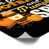 Fun Pumpkin Gewürzangebot Fall ist für Fußball Poster (Ecke)