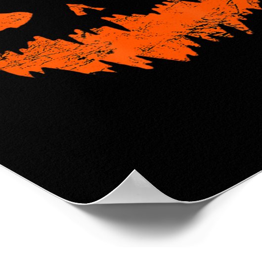 Fun Pumpkin Kürbislaterne Beängstigend Pumpkin Fac Poster (Ecke)
