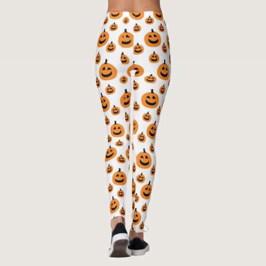 Fun Pumpkin Pattern Leggings (Rückseite)
