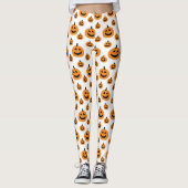 Fun Pumpkin Pattern Leggings (Vorderseite)