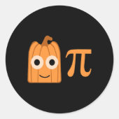 Fun Pumpkin Pi T-Shirt für Mathematik und Grundsch Runder Aufkleber (Vorderseite)