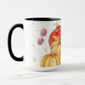 Fun Pumpkin und Äpfel Herbstsaison Tasse (Links)