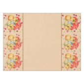 Fun Pumpkin und Äpfel Herbstsaison Tischdecke (Vorderseite (Horizontal))