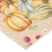 Fun Pumpkin und Äpfel Herbstsaison Tischdecke (Schrägansicht)