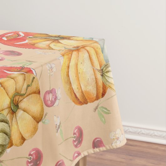 Fun Pumpkin und Äpfel Herbstsaison Tischdecke (Beispiel)