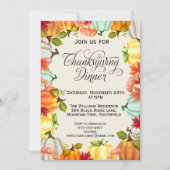 Fun Pumpkins Erntedank Dinner Einladung (Vorderseite)