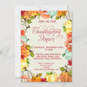 Fun Pumpkins Erntedank Dinner Einladung (Vorderseite)
