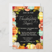 Fun Pumpkins Erntedank Dinner Einladung (Vorderseite)