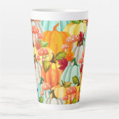 Fun Pumpkins Pilze und Herbstlaub Milchtasse (Vorderseite)