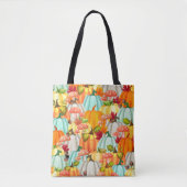 Fun Pumpkins Pilze und Herbstlaub Tasche (Vorderseite)