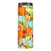 Fun Pumpkins Pilze und Herbstlaub Thermosbecher (Rückseite)