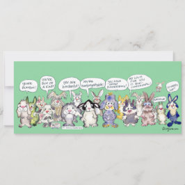 Fun Pun Bunnies Danke für die benutzerdefinierte F