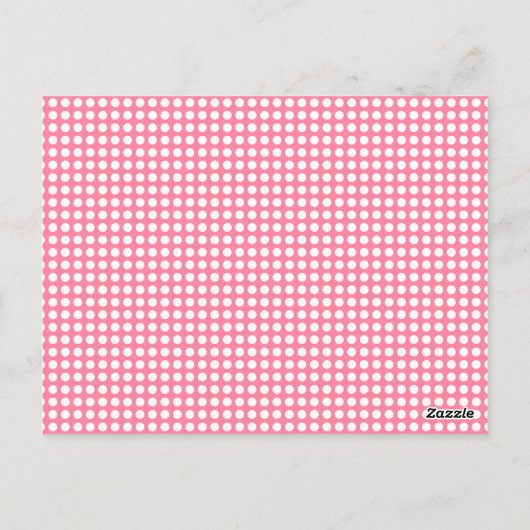 Fun Punkt Pink Anpassbare Flag-Jäger Postkarte (Rückseite)