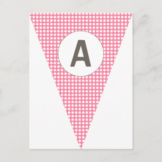 Fun Punkt Pink Anpassbare Flag-Jäger Postkarte (Vorderseite)