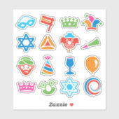 Fun Purim Stickers Aufkleber (Blatt)