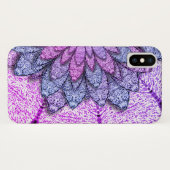 Fun Purple Blumen Case-Mate iPhone Hülle (Rückseite (Horizontal))