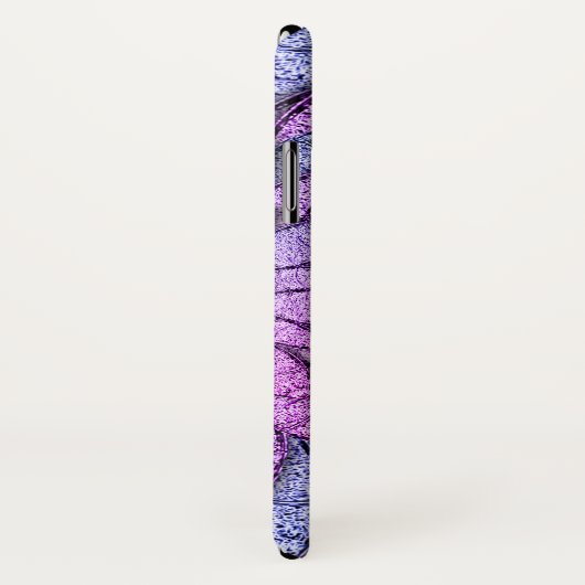 Fun Purple Blumen Case-Mate iPhone Hülle (Hinten/Rechts)