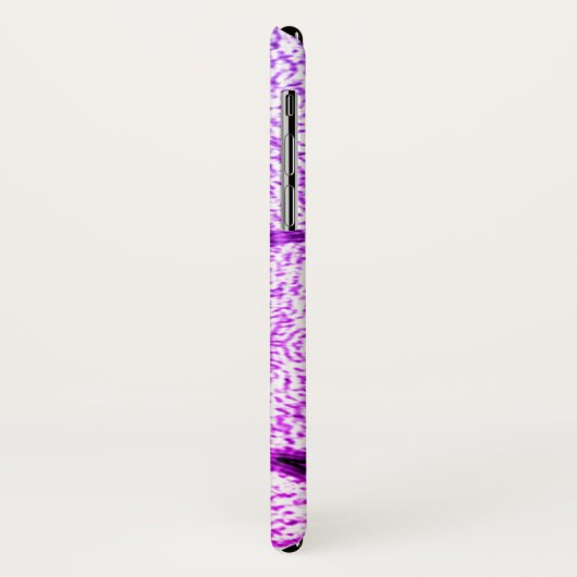 Fun Purple Blumen Case-Mate iPhone Hülle (Hinten/Links)