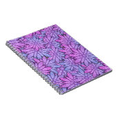 Fun Purple Blumen Notizblock (Rechte Seite)