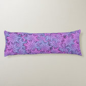 Fun Purple Blumen Seitenschläferkissen (Rückseite)