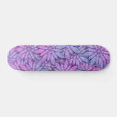 Fun Purple Blumen Skateboard (Horizontal)