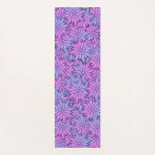 Fun Purple Blumen Yogamatte (Vorderseite)