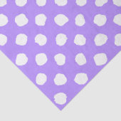 Fun Purple With Irregular White Polka Dots Seidenpapier (Ausschnitt)