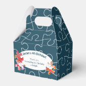 Fun Puzzle Ballon 4. Geburtstag Party Geschenkschachtel (Rückseite)