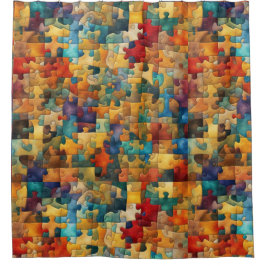 Fun, Puzzle Duschvorhang