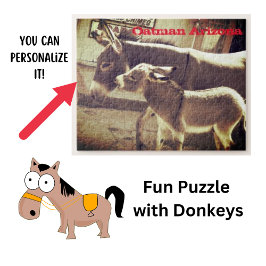 Fun Puzzle mit den Eseln